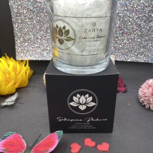 Lotus Chakra Kerze - Mandel Vanille