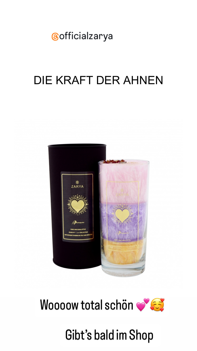 Die Kraft der Ahnen - Ritualkerze Zarya