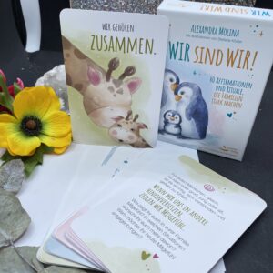 Kartenset: Wir sind wir! 40 Affirmationen und Rituale, die Familien stark machen Stefanie Köster, Alexandra Molina