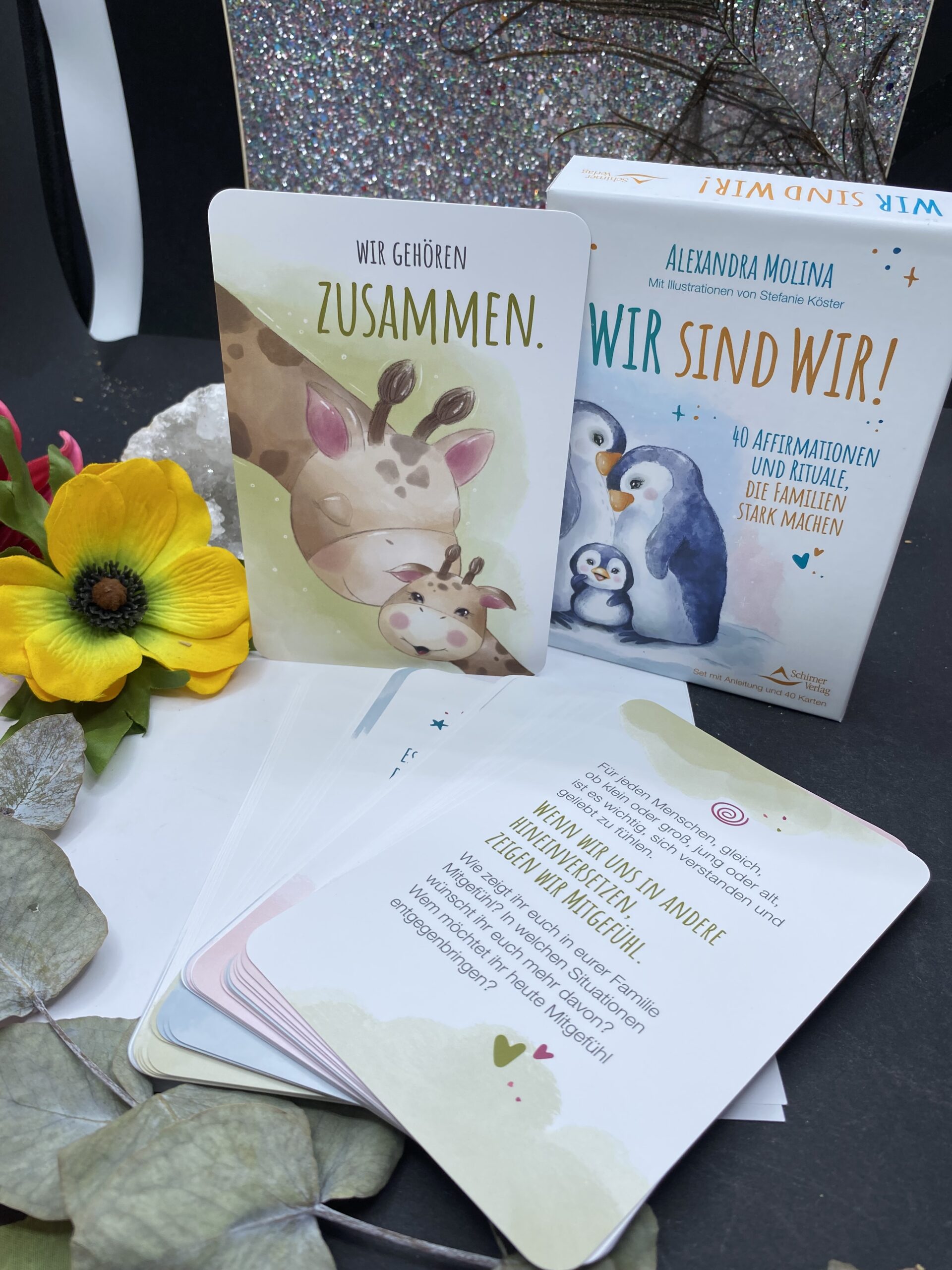 Kartenset: Wir sind wir! 40 Affirmationen und Rituale, die Familien stark machen Stefanie Köster, Alexandra Molina