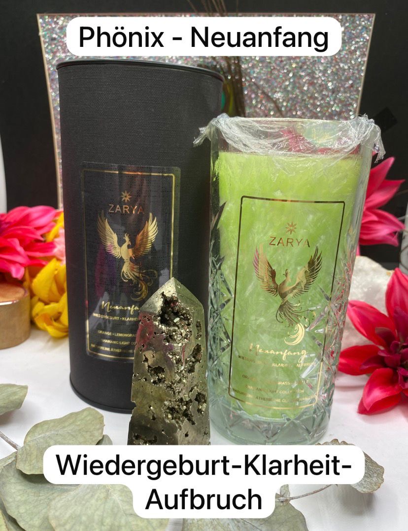 Ritualkerze - Phönix Wiedergeburt