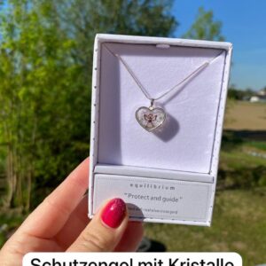 Schutzengel Anhänger im Herz