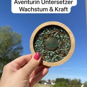Energie Untersetzer Kraftbaum - Aventurin