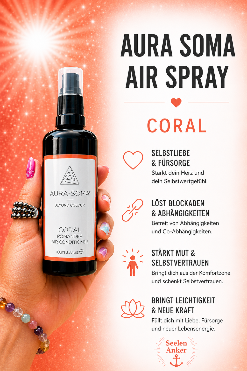 Aura Soma Air Spray coral