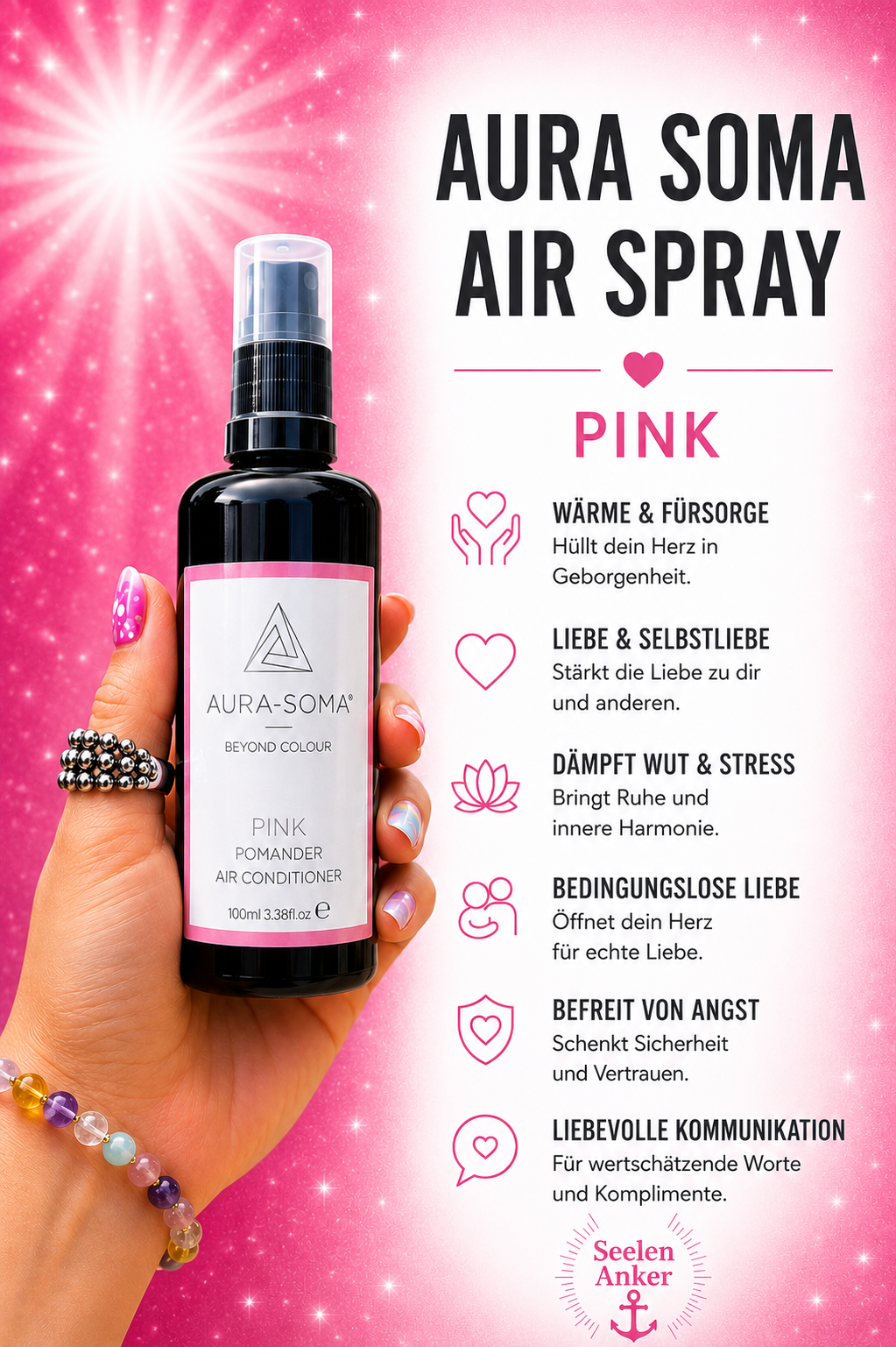 Aura Soma Air Spray Rosa