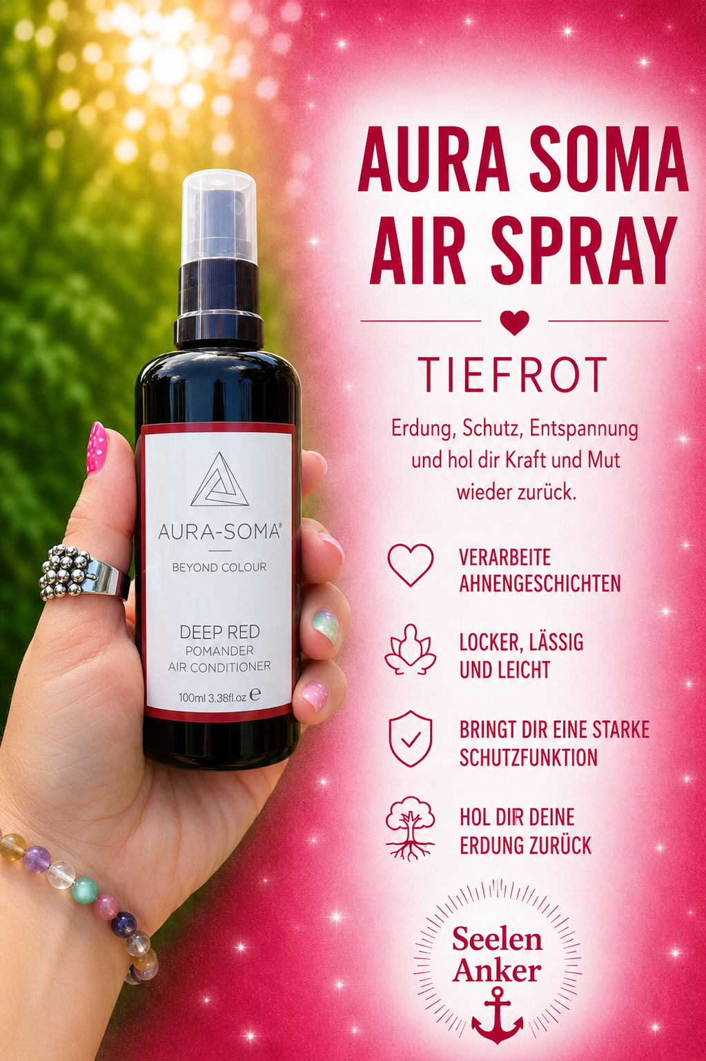 Air Spray Aura Soma Tiefrot - Der Muntermacher
