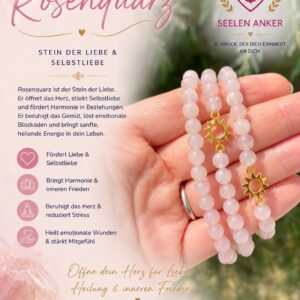 Rosenquarz Armband