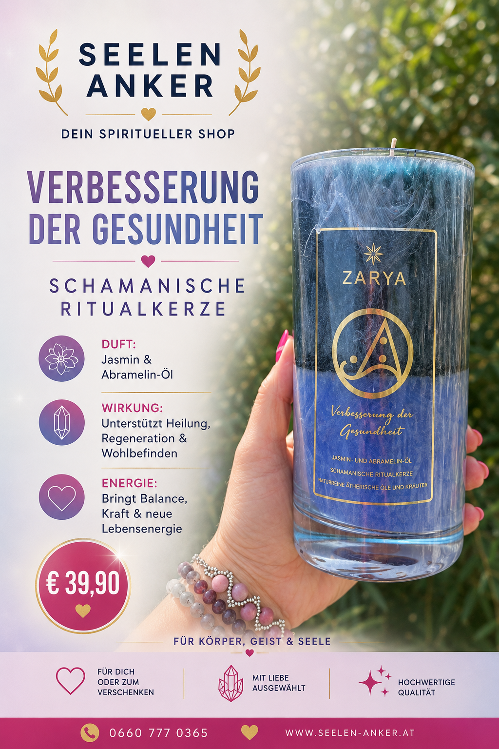 Ritualkerze - Verbesserung der Gesundheit