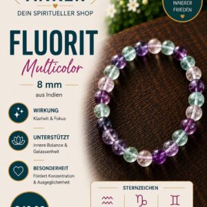 Fluorit Armband 8 mm